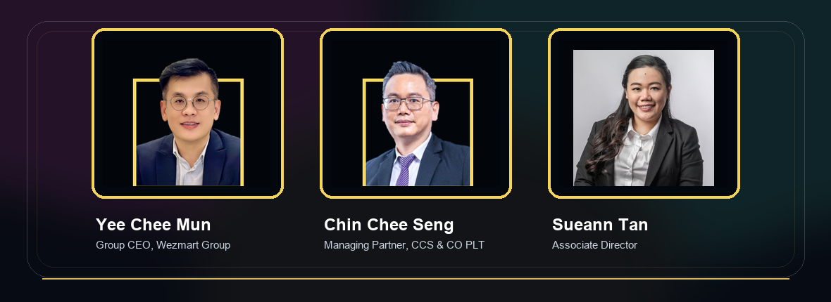 Tax and Legal Forum 2026 speakers Yee Chee Mun, Chin Chee Seng and Sueann Tan